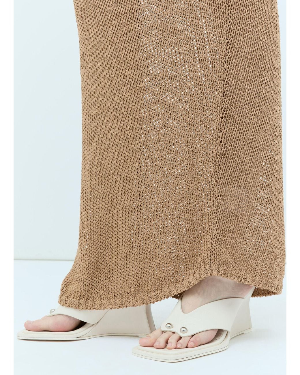 AYA MUSE Natural Atele Midi Skirt