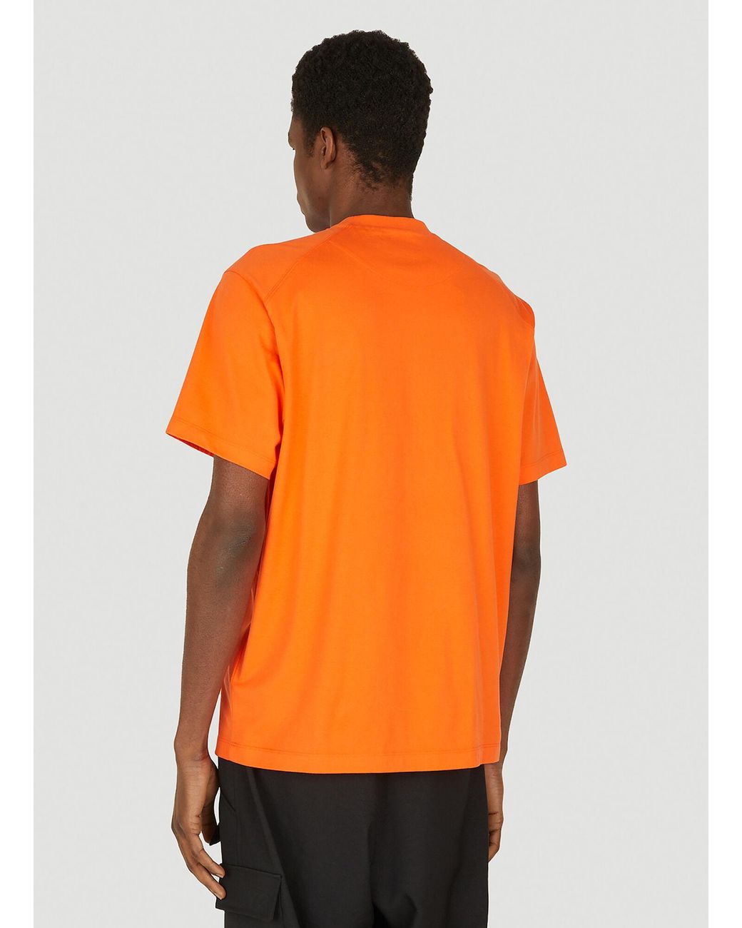 Y-3 Chest Logo T-shirt in Orange for Men | Lyst