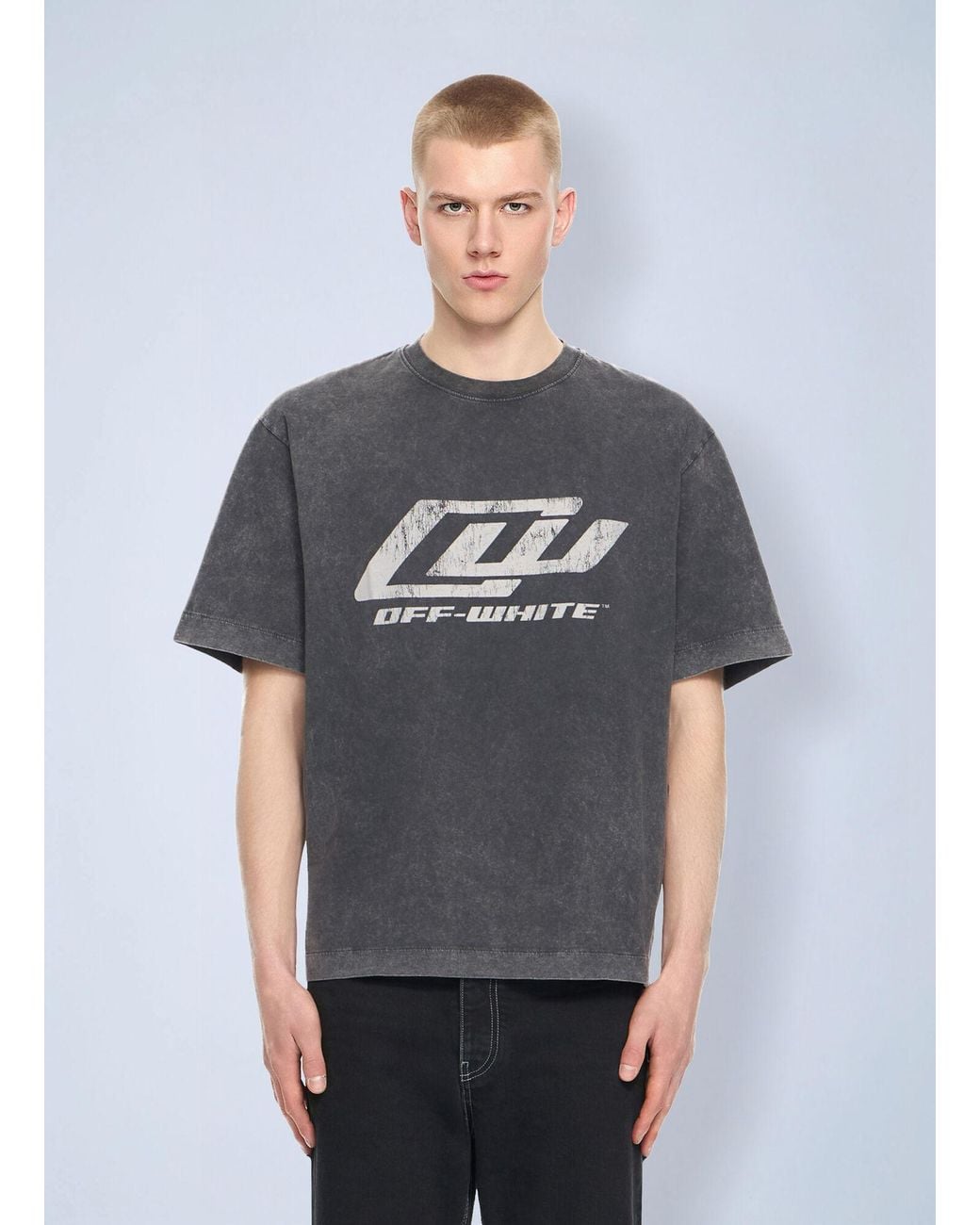 Off-White c/o Virgil Abloh Gray Owr Skate T-Shirt for men