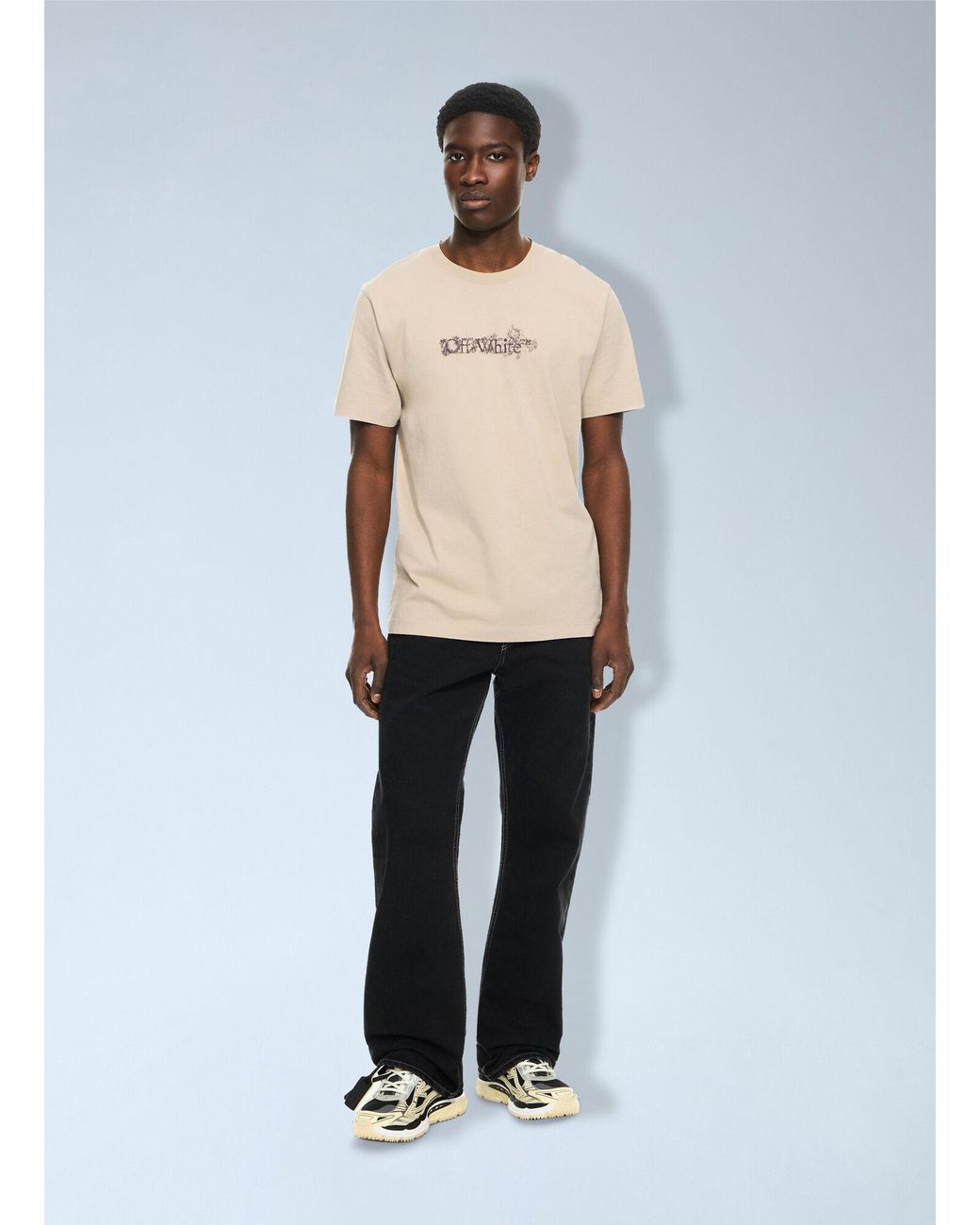Off-White c/o Virgil Abloh Black Half Arrow Slim Relaxed Jeans for men