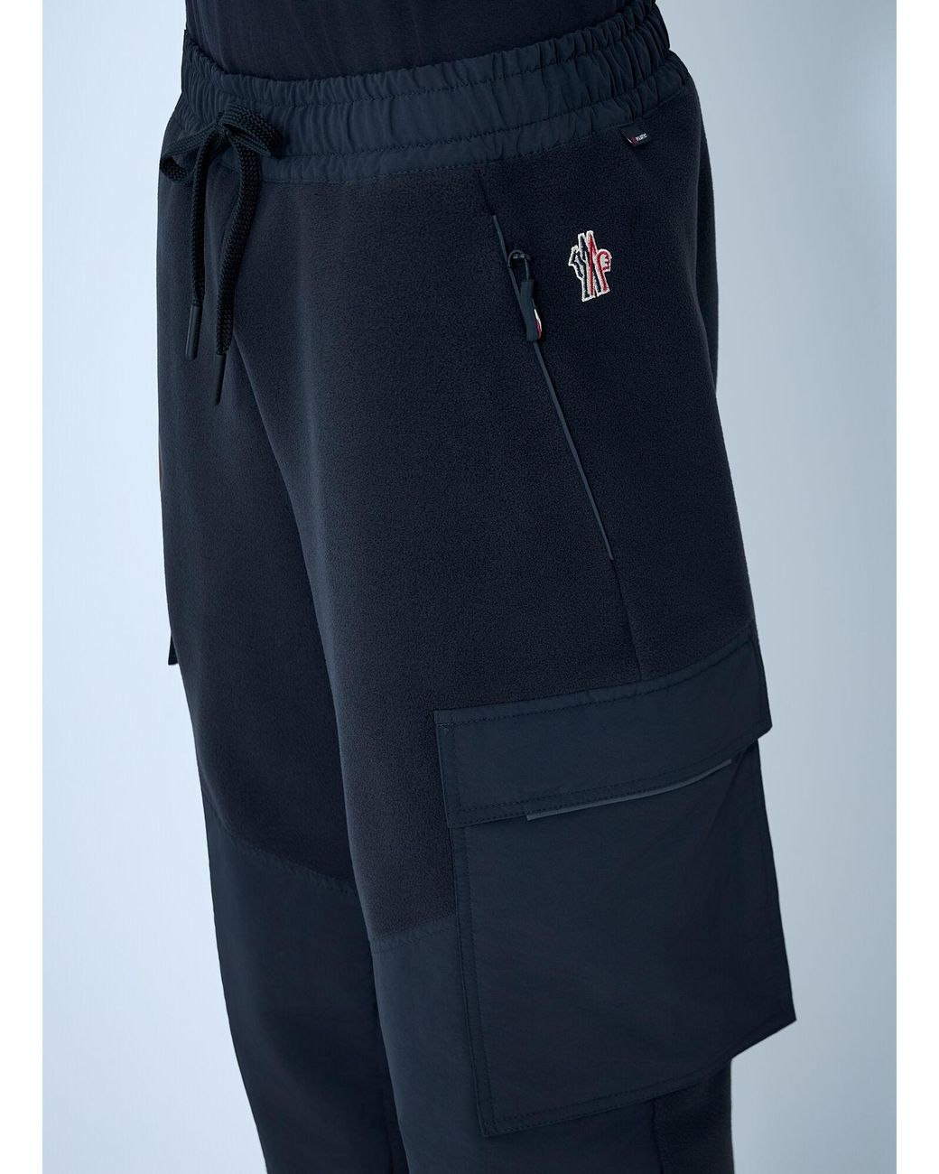 Moncler Blue Drawstring Track Pants for men