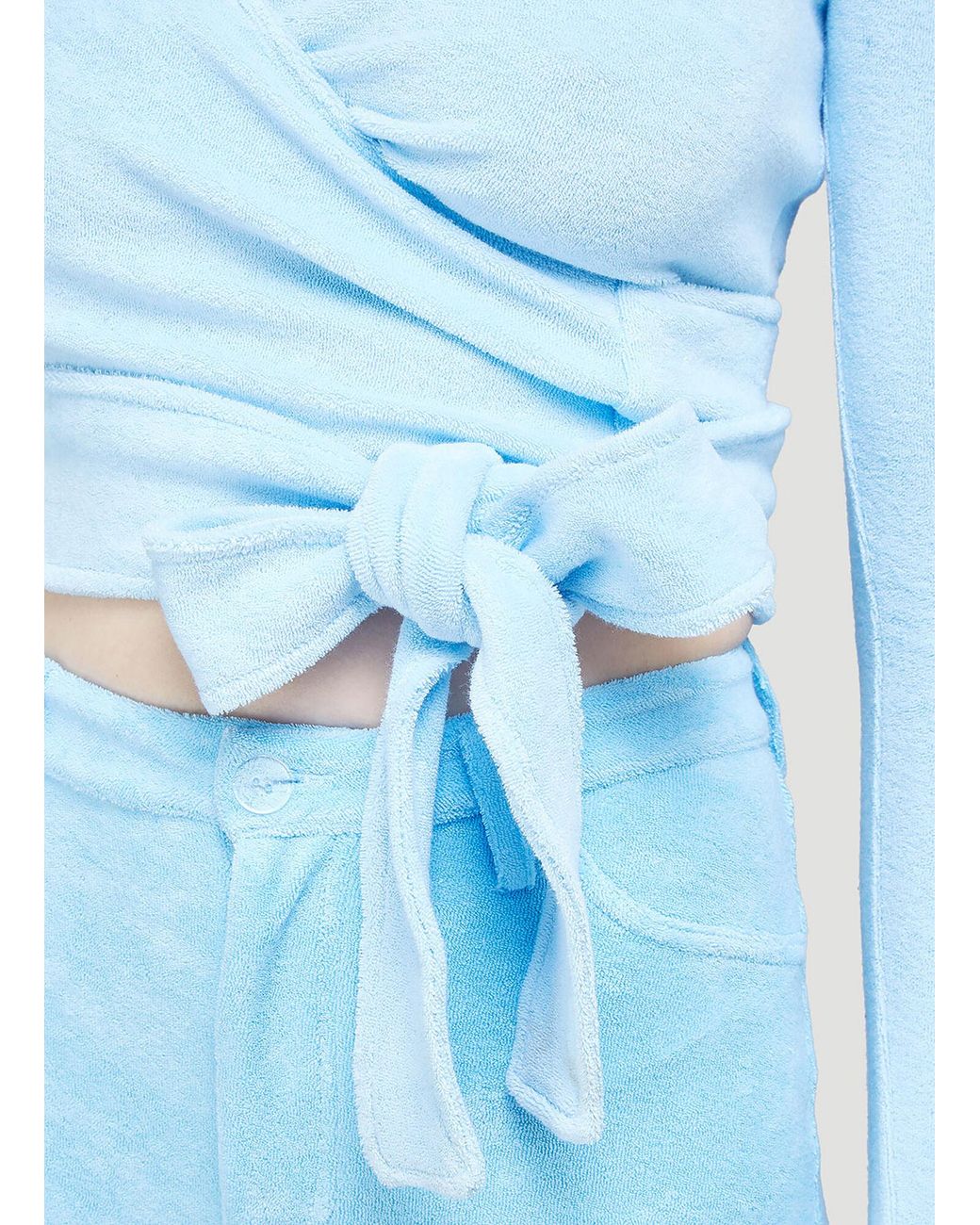 Maisie Wilen Blue Dramady Knitted Top