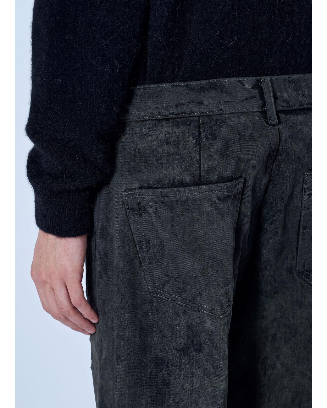 Rick Owens Blue Bolan Cutoffs for men