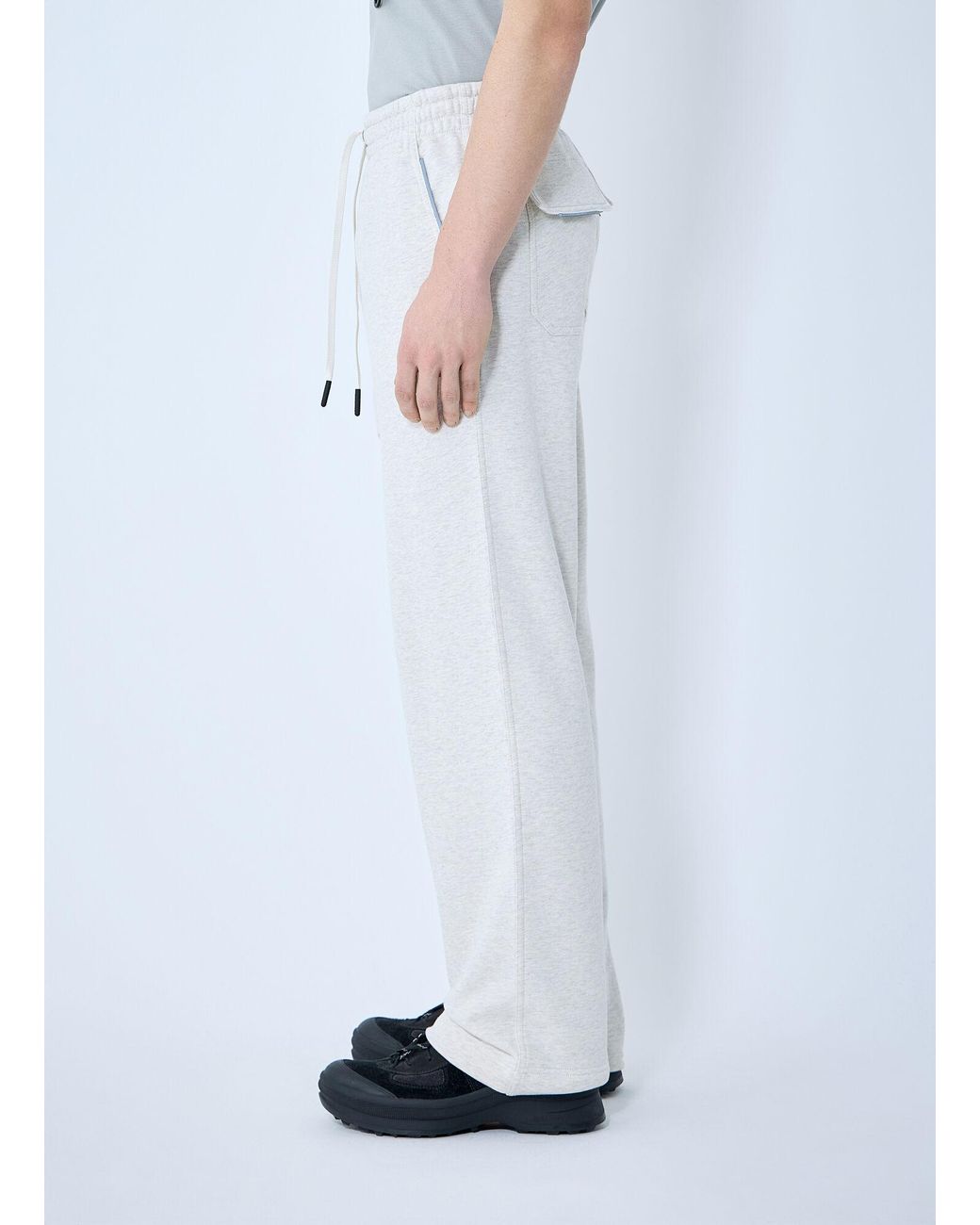 Moncler Blue Logo Patch Track Pants for men