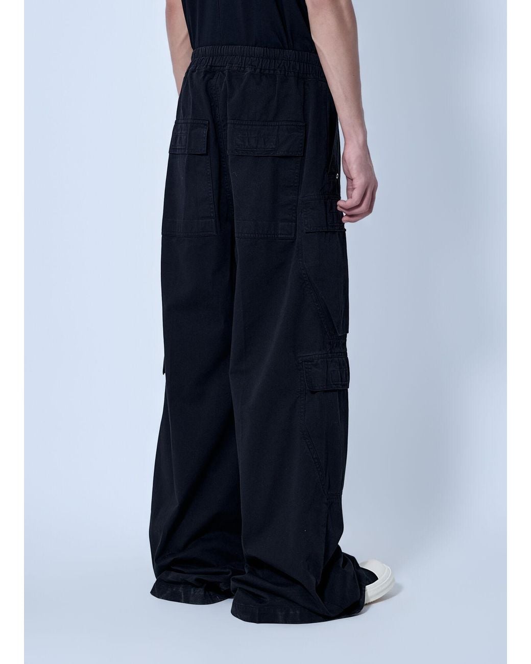 Rick Owens Blue Double Cargo Jumbo Belas Pants for men