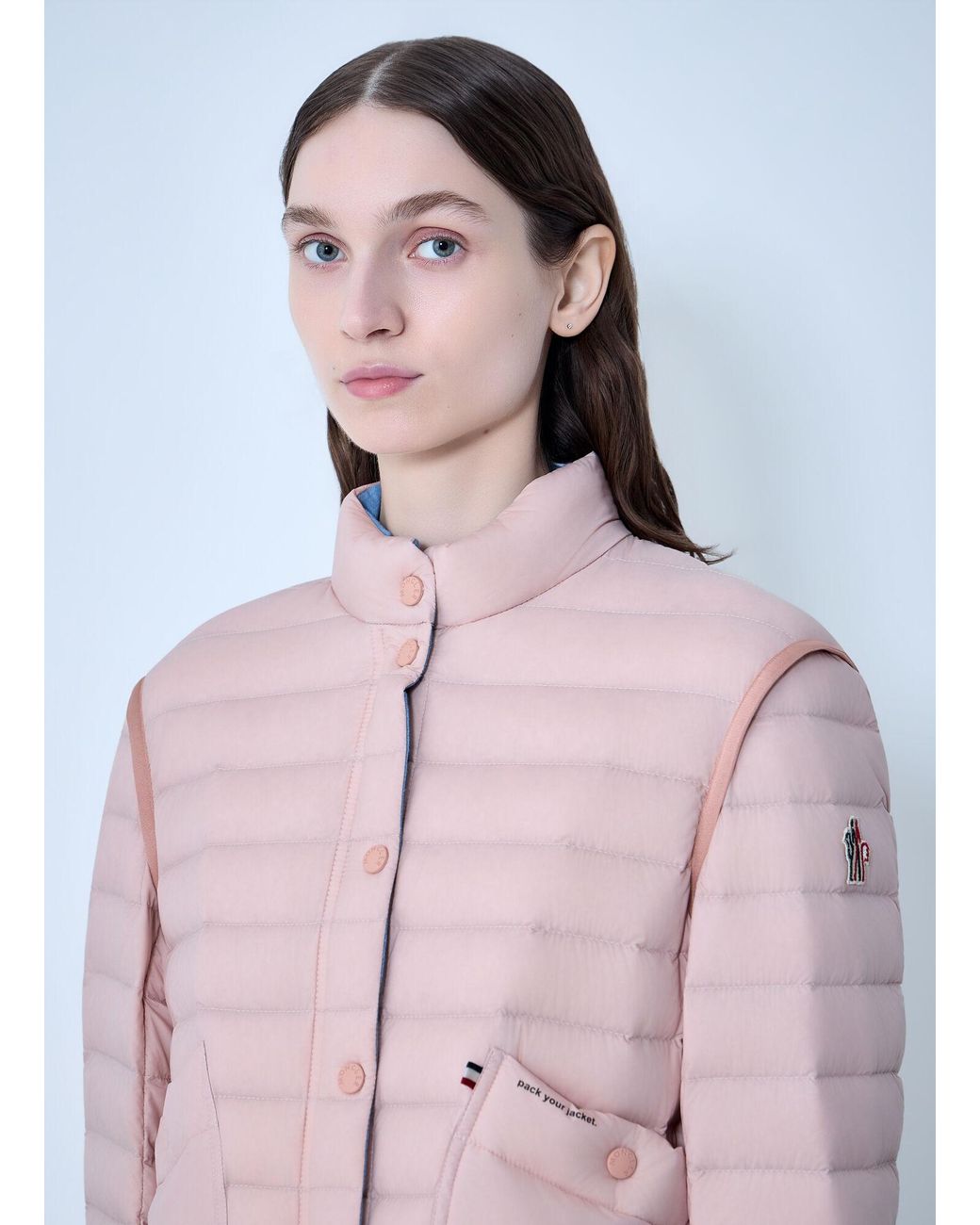 Moncler Red Madulain Down Jacket