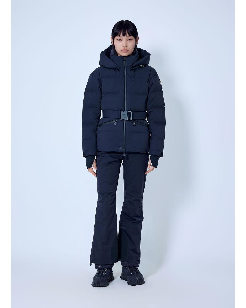 Moncler Blue Tolima Hooded Insulated Ski Jacket
