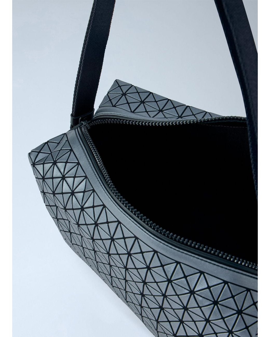 Issey Miyake Blue Saddle Bag Reflector Shoulder Bag