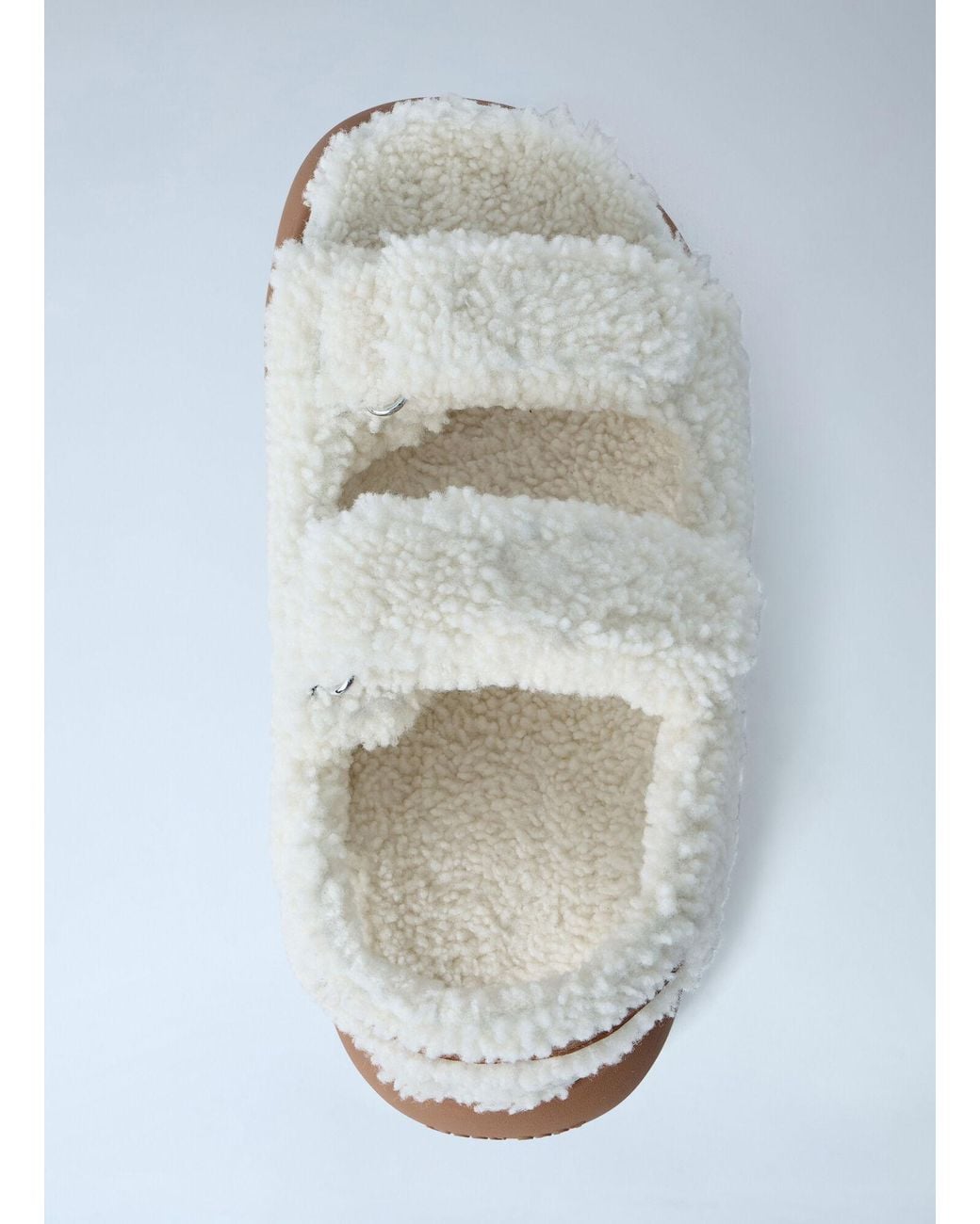 Moon Boot Blue Mb Shearling Sandals