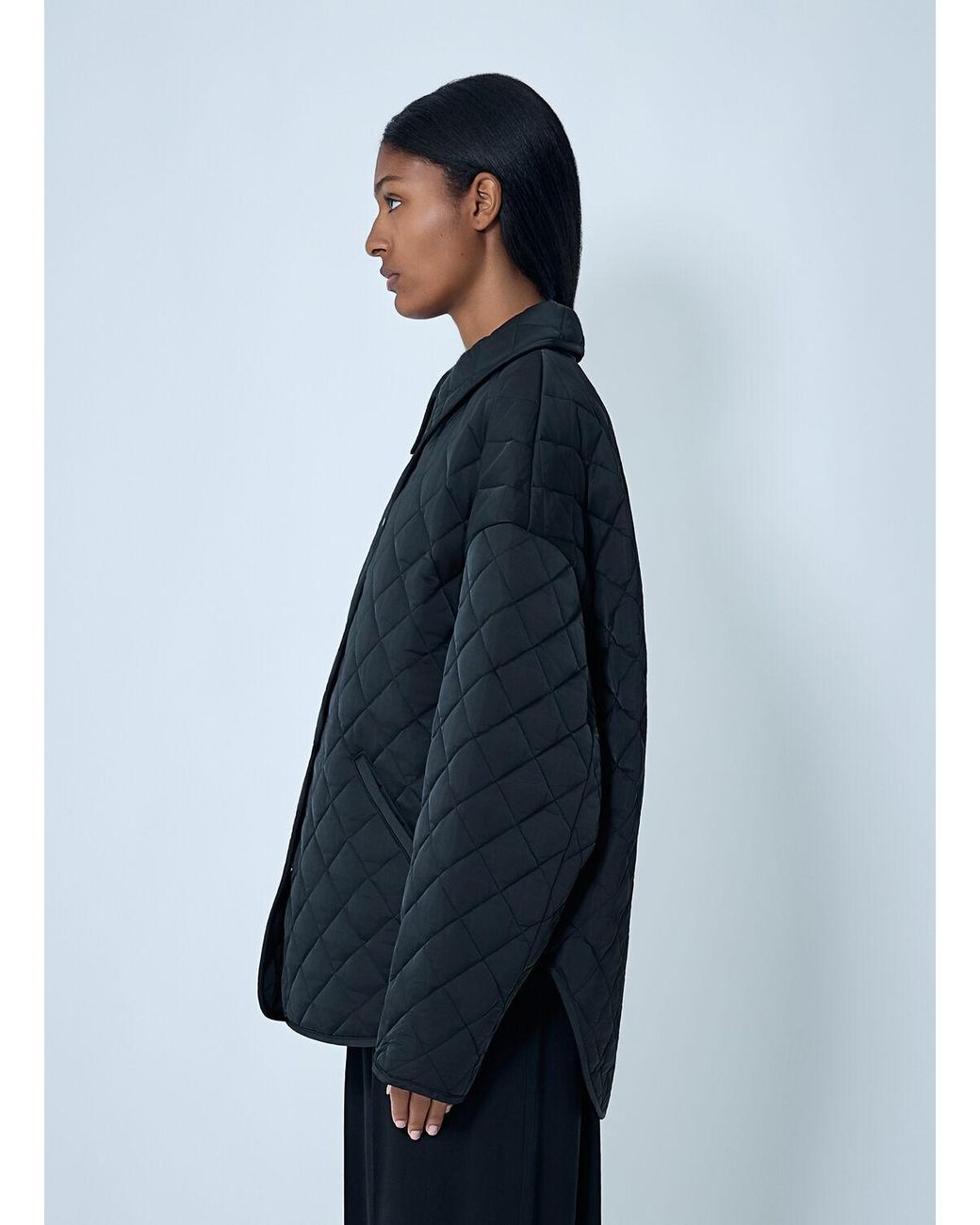 Totême Blue Quilted Jacket