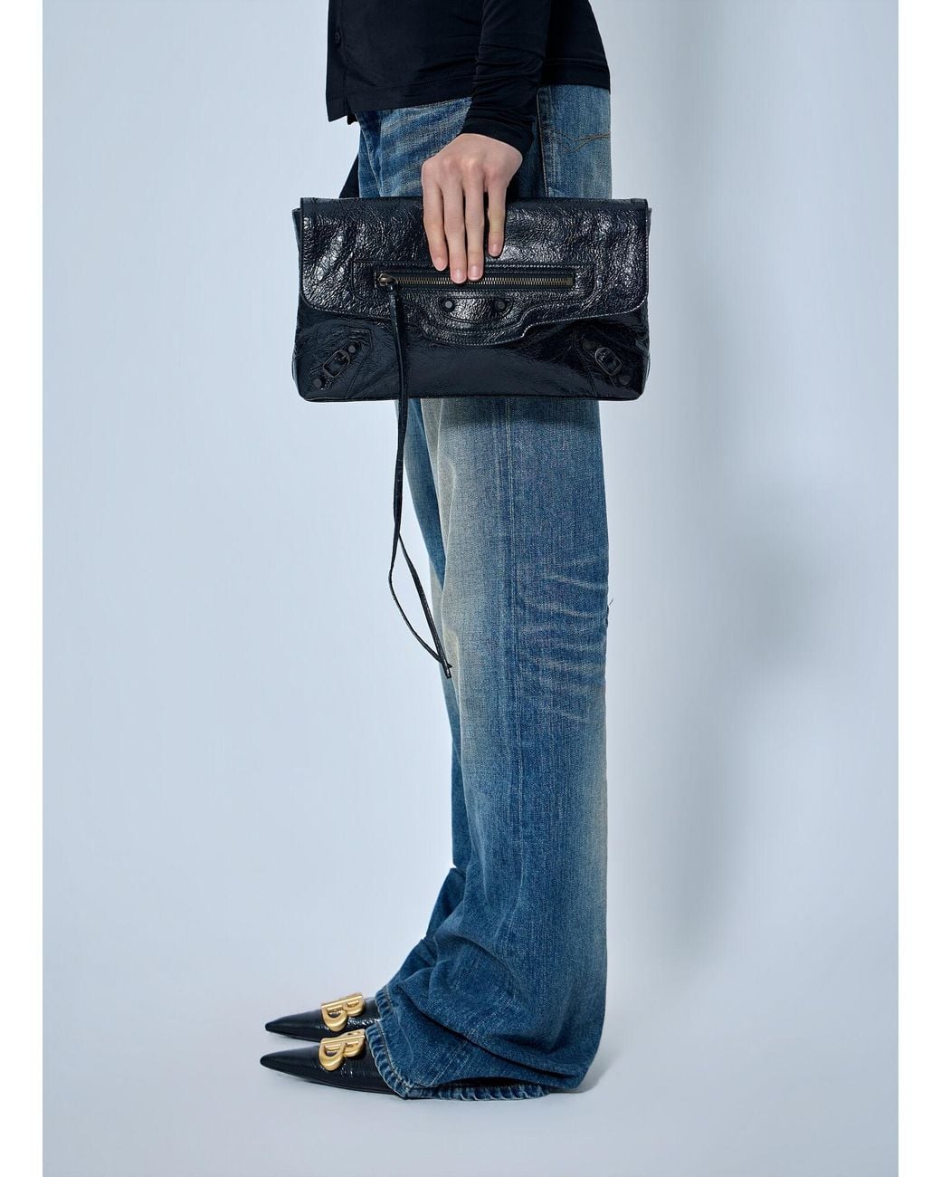 Balenciaga Blue Le City Clutch