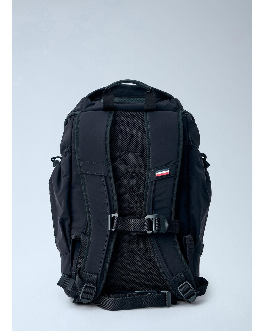 Moncler Blue Leather-trim Backpack for men