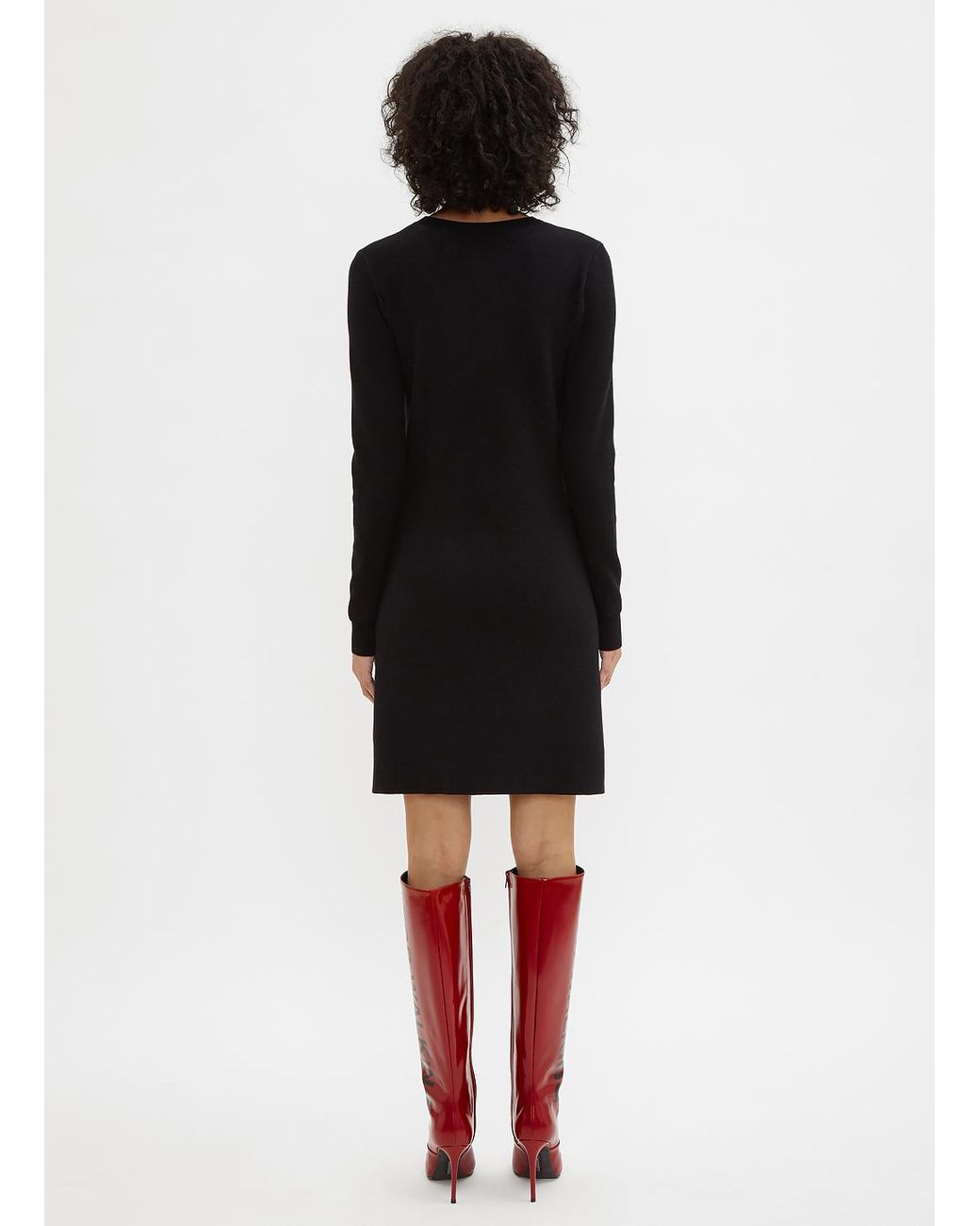 【送料&関税込】Off-White Black Viscose Mini Dress Off-White™ Black mini dress with logo | TheDoubleF