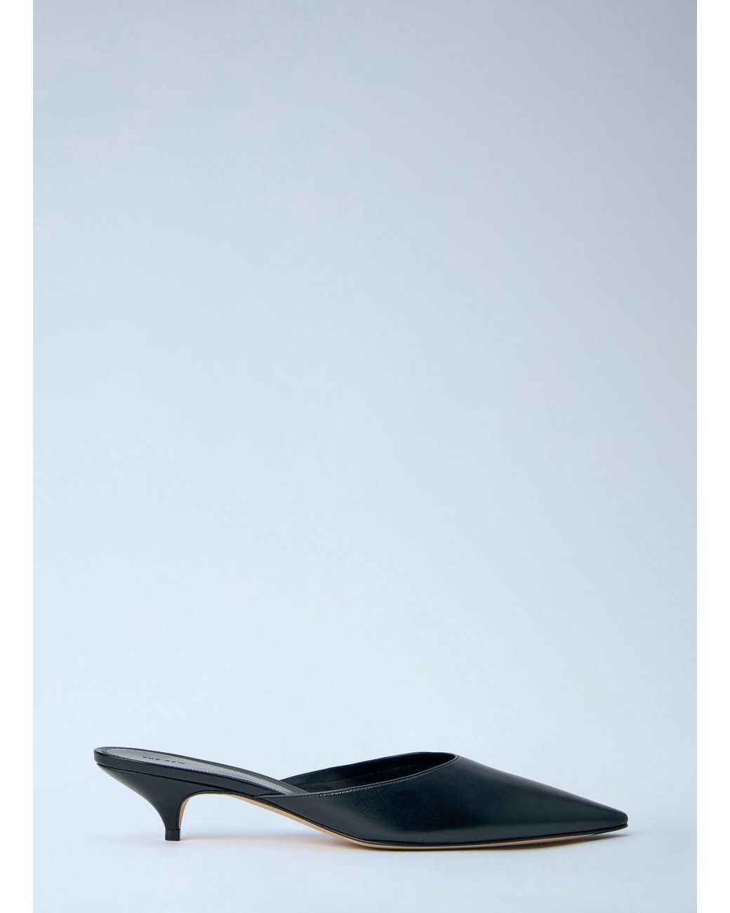 The Row White Liisa Kitten Heels