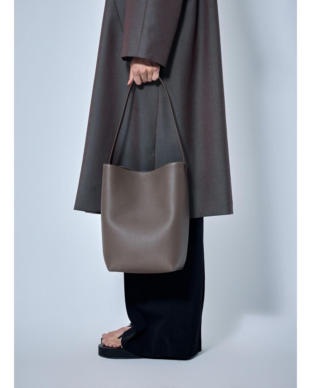The Row Gray Medium N/S Park Tote Bag