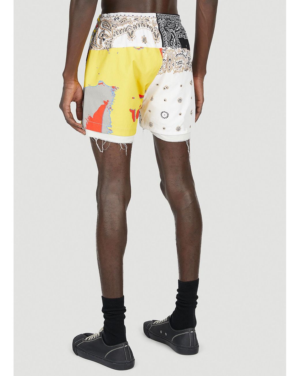 Children of the discordance Gray Yagi Bandana Shorts for men