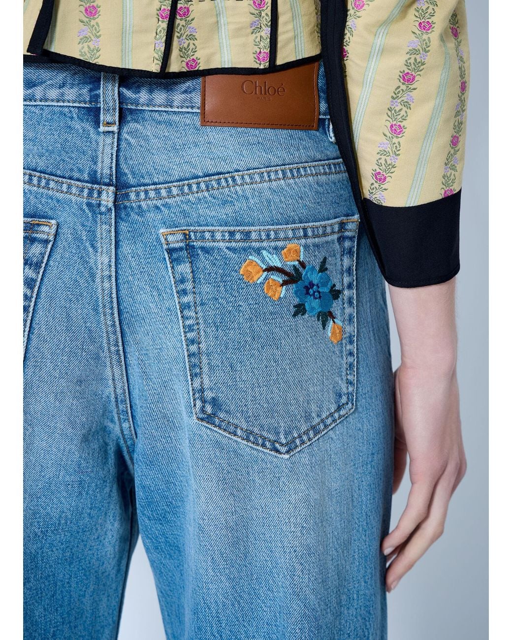Chloé Blue Straight Jeans