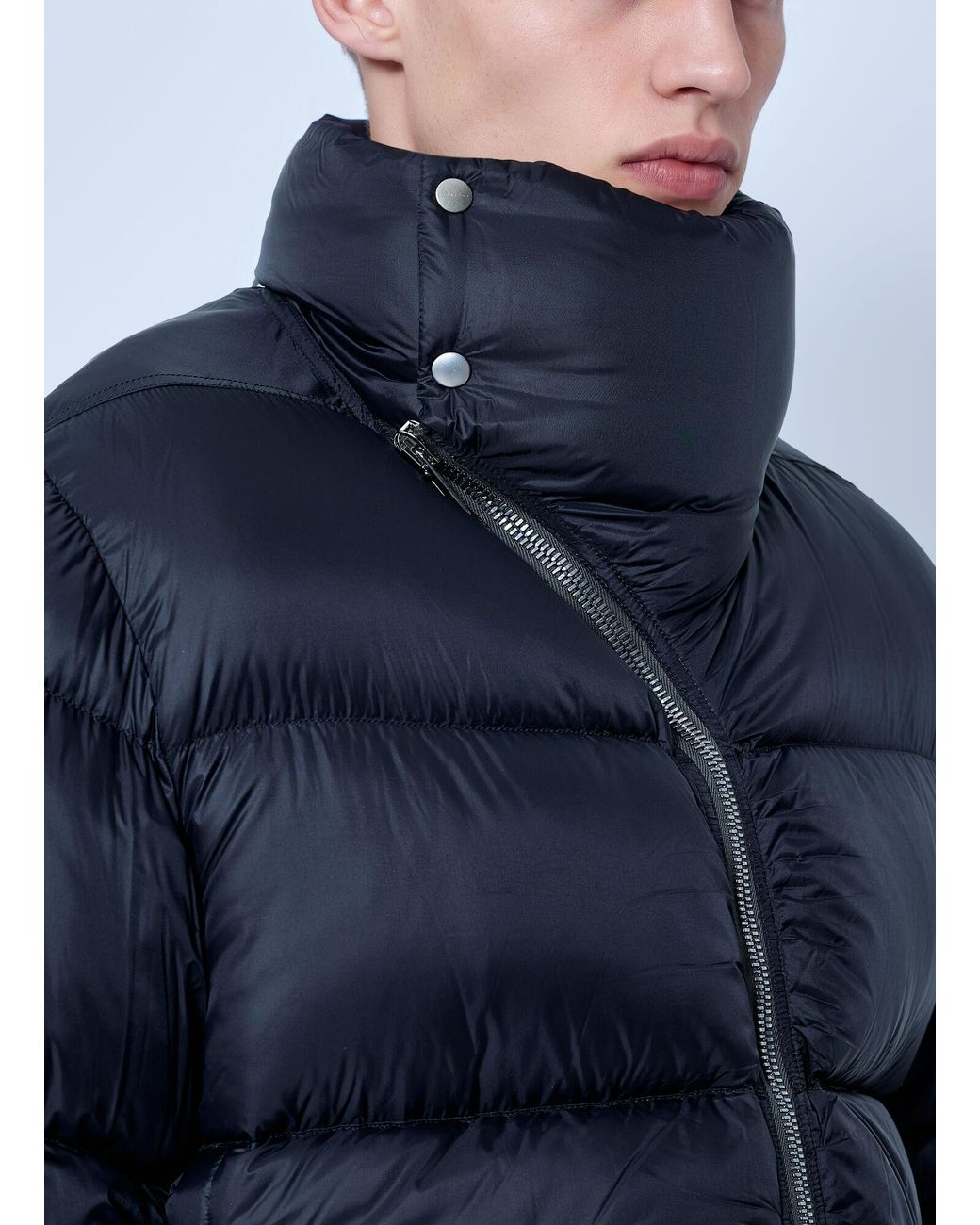 Rick Owens Blue Turtle Down Jacket for men