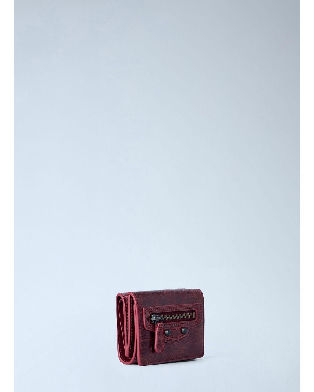 Balenciaga White Le City Flap Mini Wallet