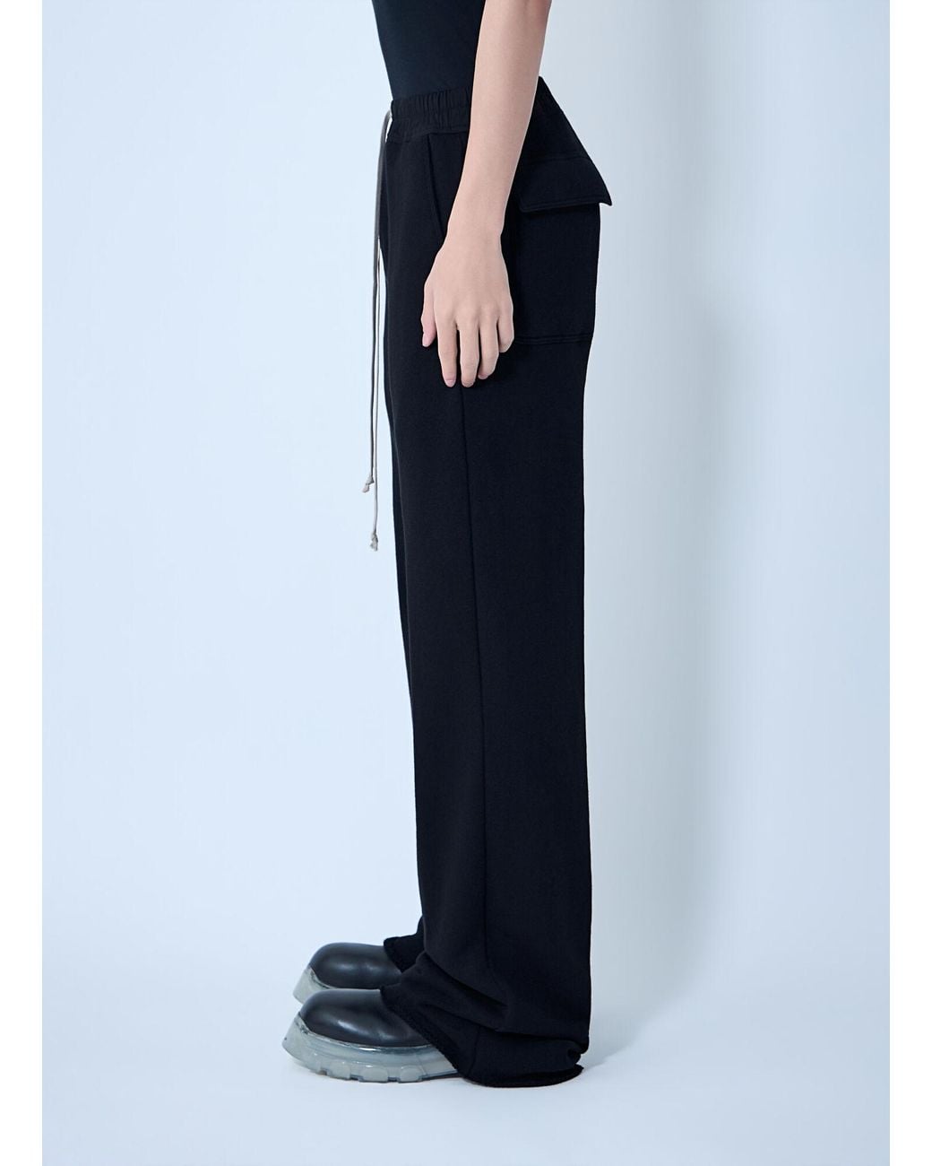 Rick Owens Blue Dietrich Drawstring Pants for men