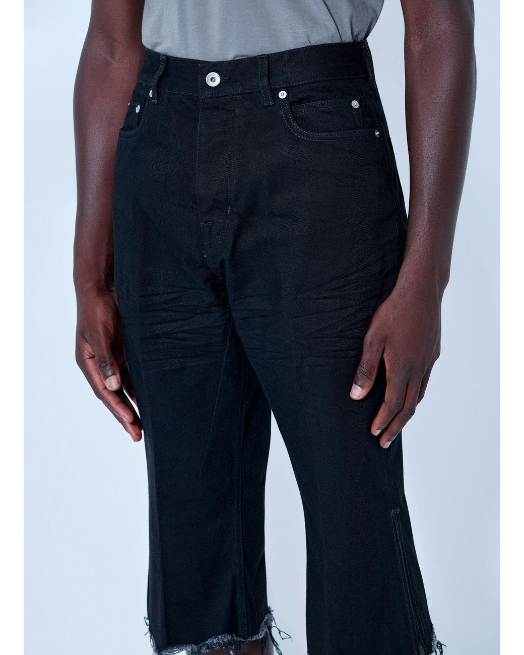 Rick Owens Blue Bolan Cutoffs Jeans for men