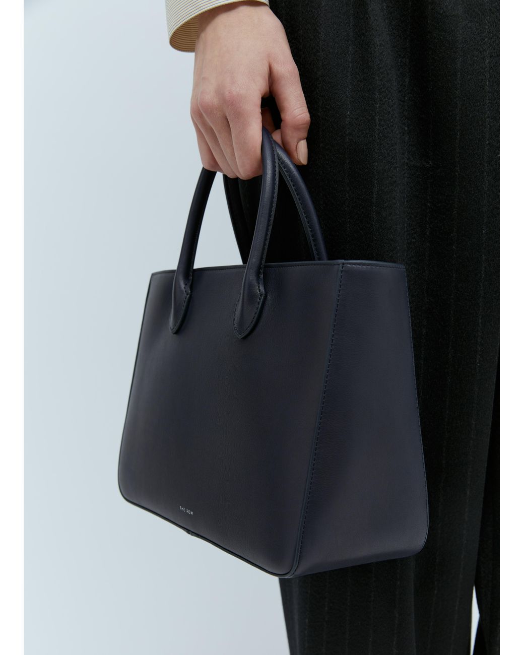 The Row Small E/w Day Luxe Tote Bag in Gray | Lyst