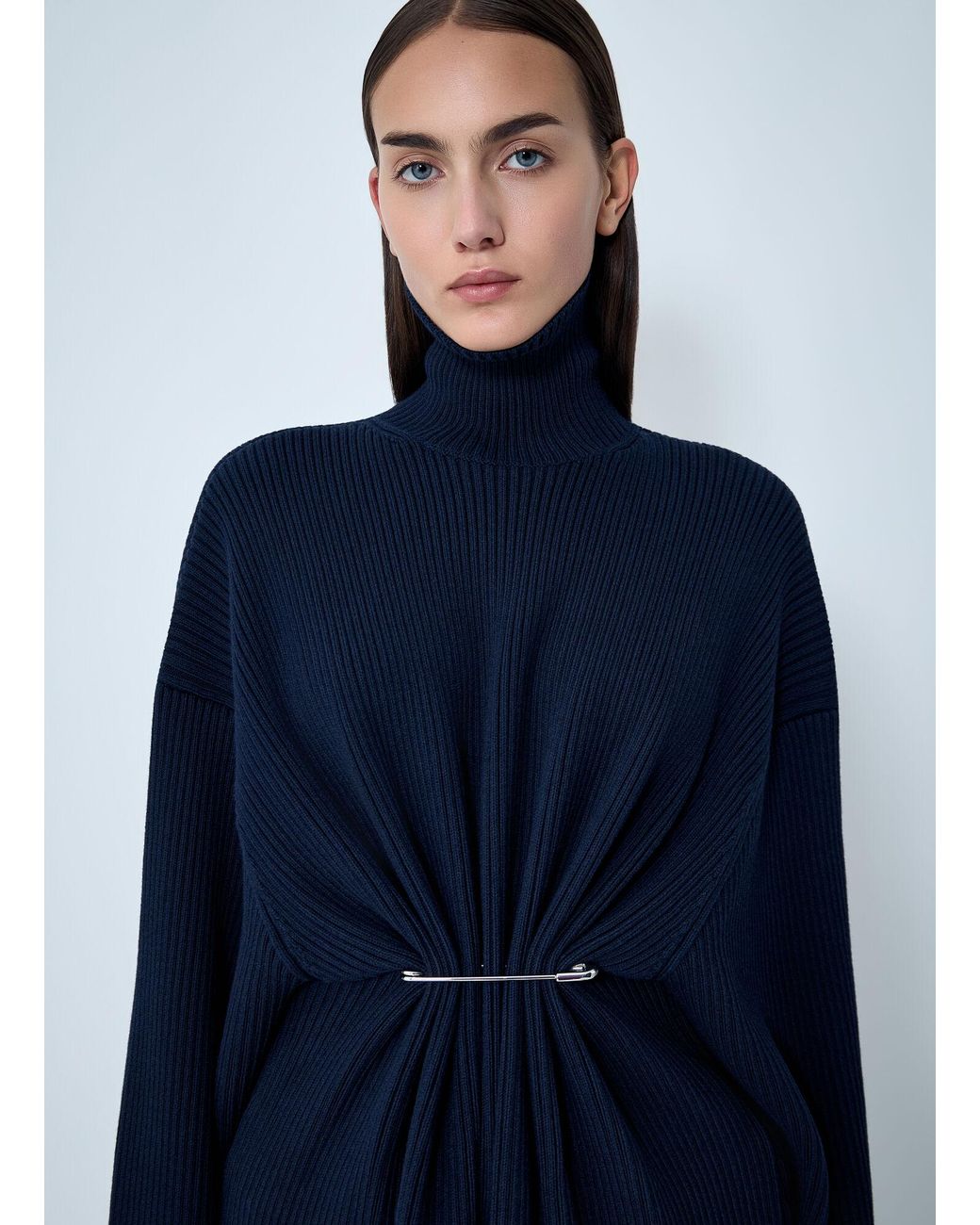 Balenciaga Blue Pinches Mini Dress