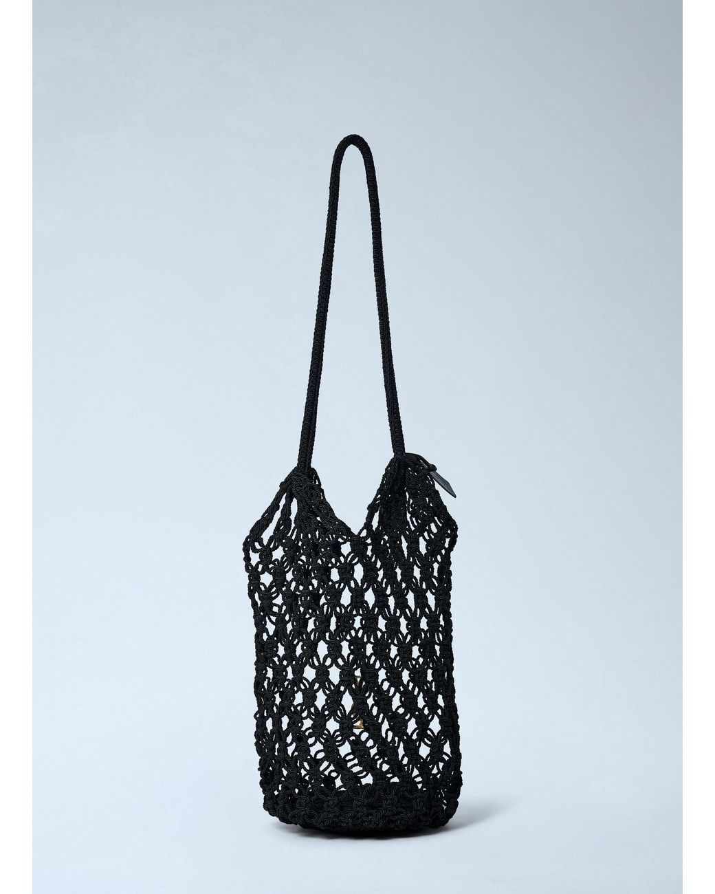 Saint Laurent Blue Large Cassandre Crochet Tote Bag