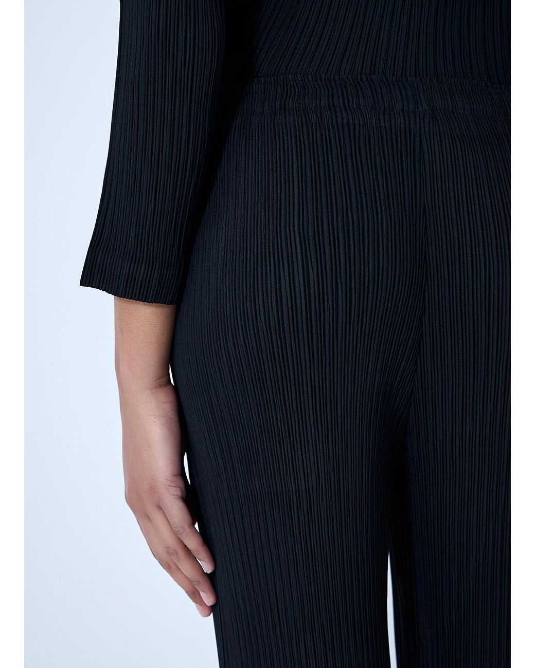 Issey Miyake Blue Pleated Trousers