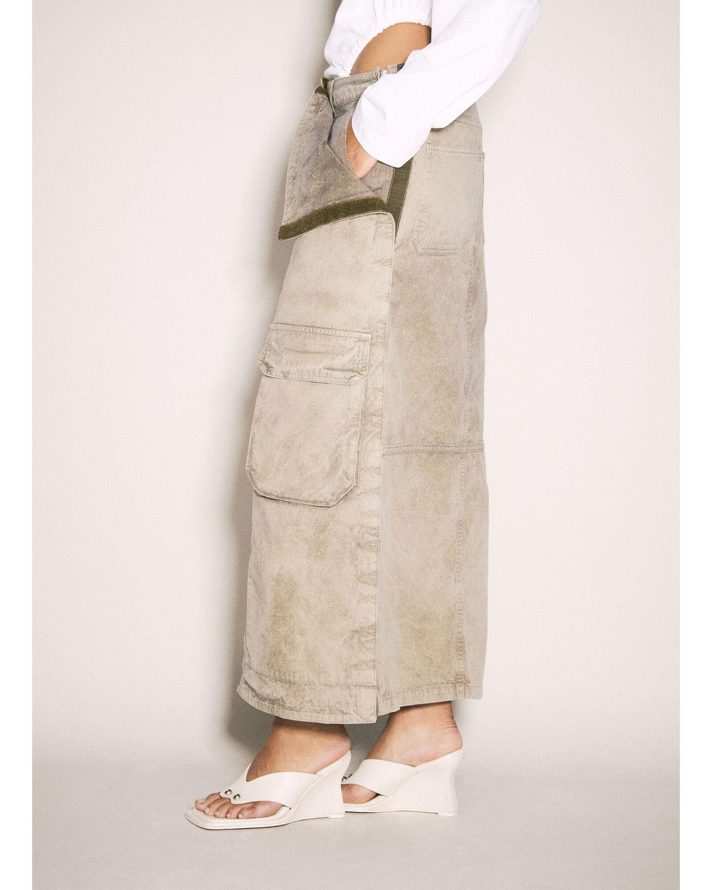 Y. Project Natural Y/Project Cargo Maxi Skirt