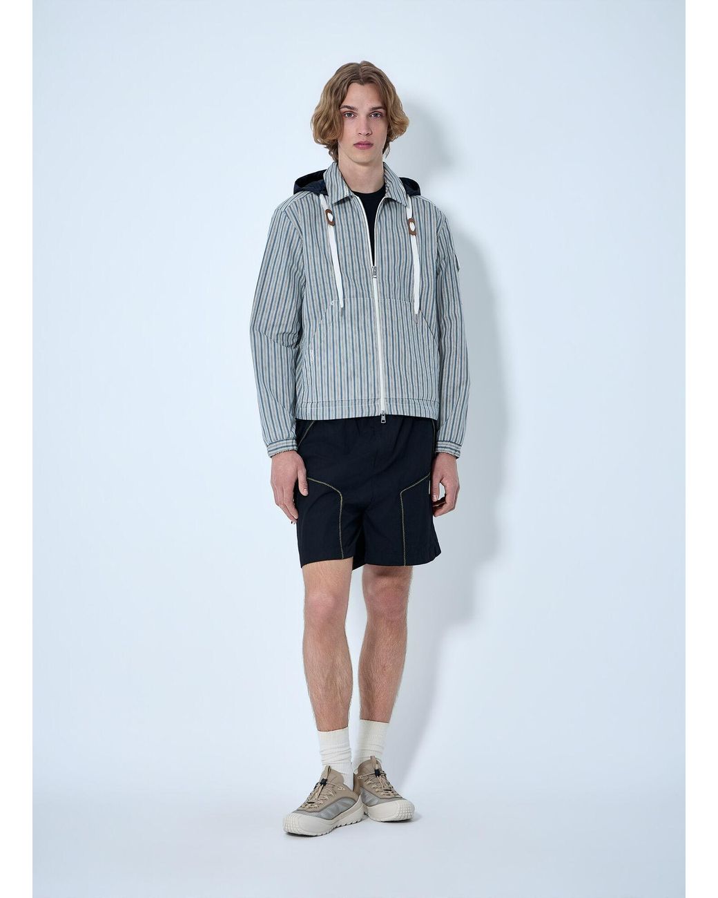 Moncler Blue Havas Shirt Jacket for men