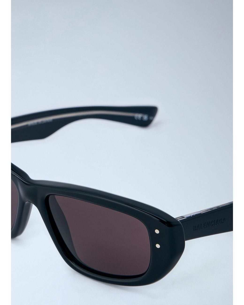 Balenciaga Blue Rectangular Sunglasses for men