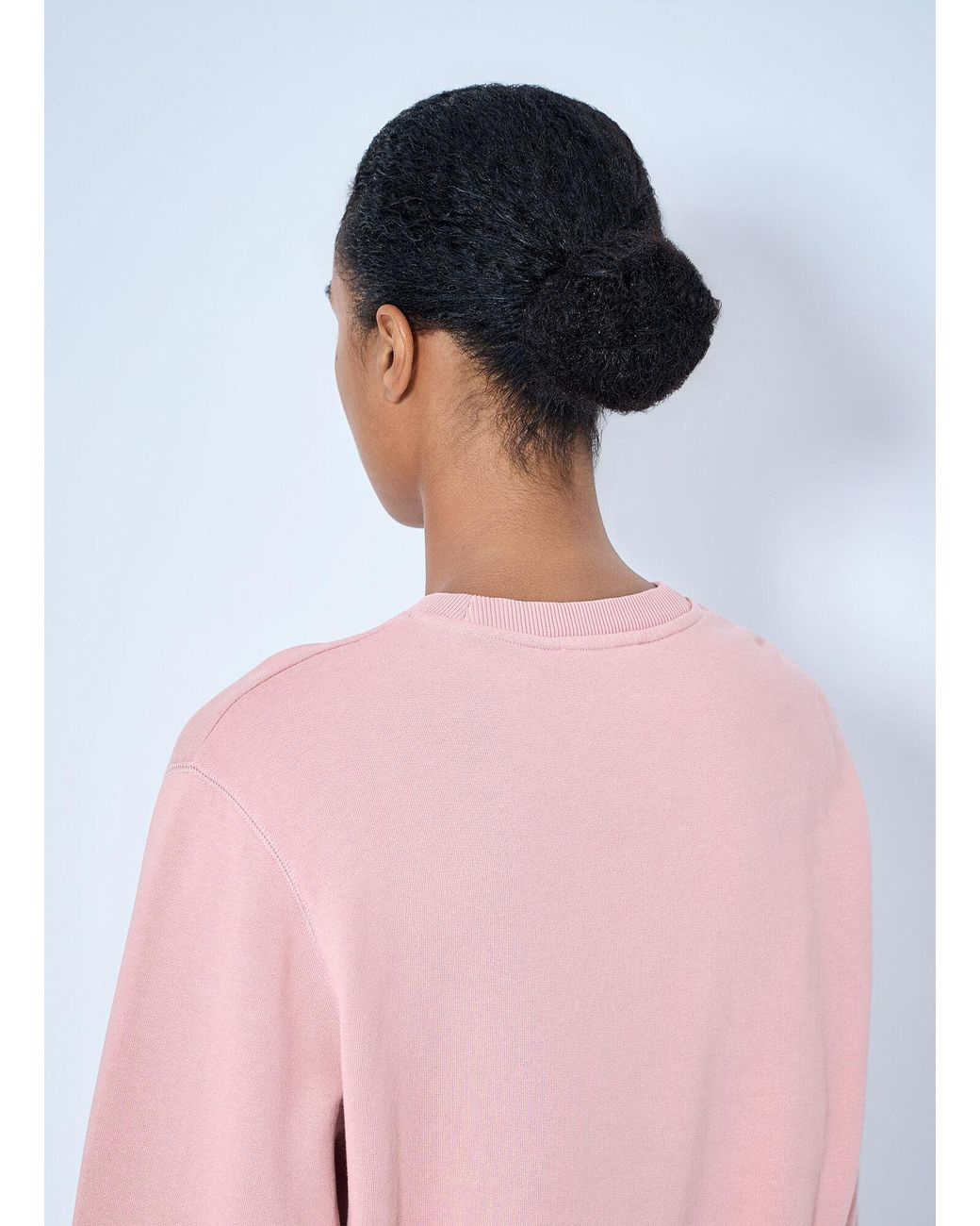 Acne Red Fleece Sweatshirt With Logo