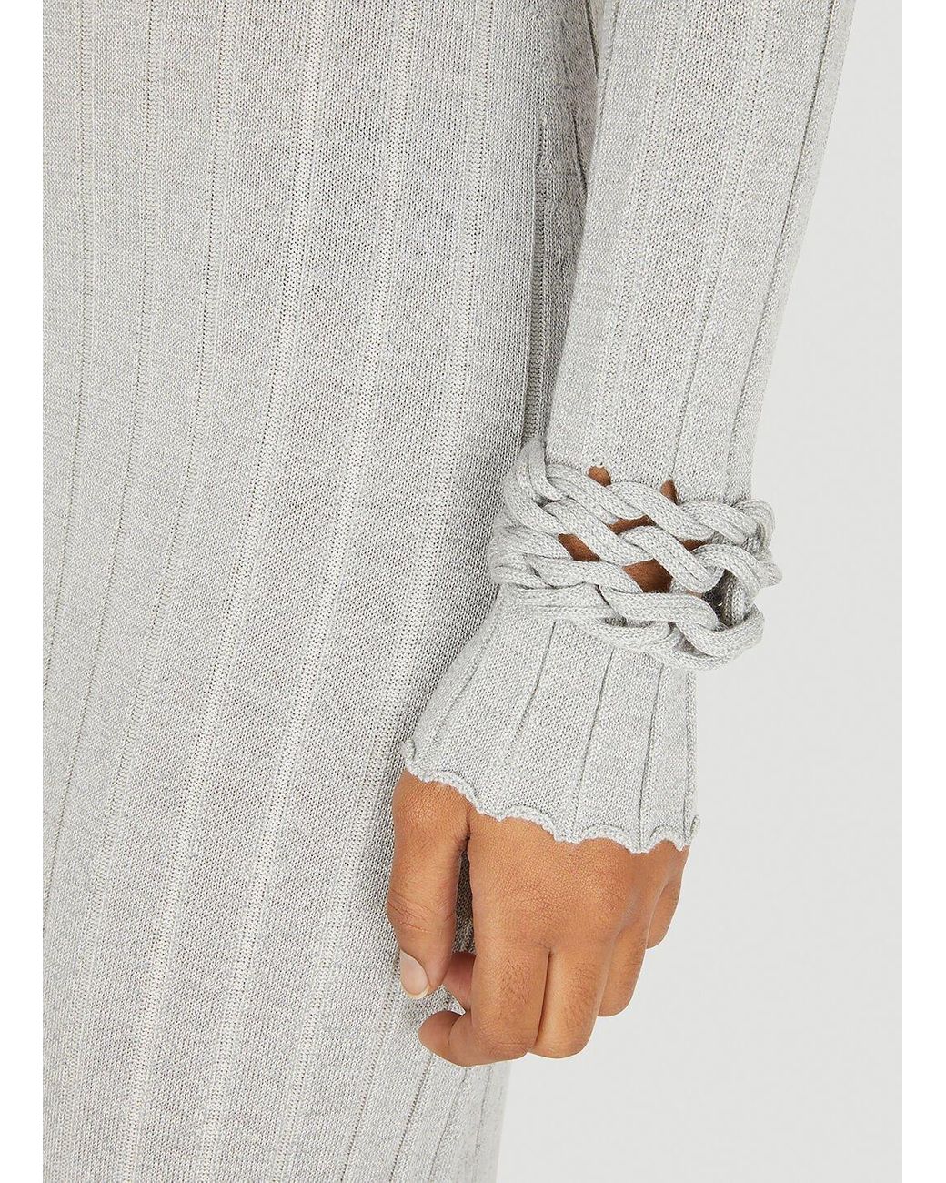 Dion Lee braided knitted minidress - White