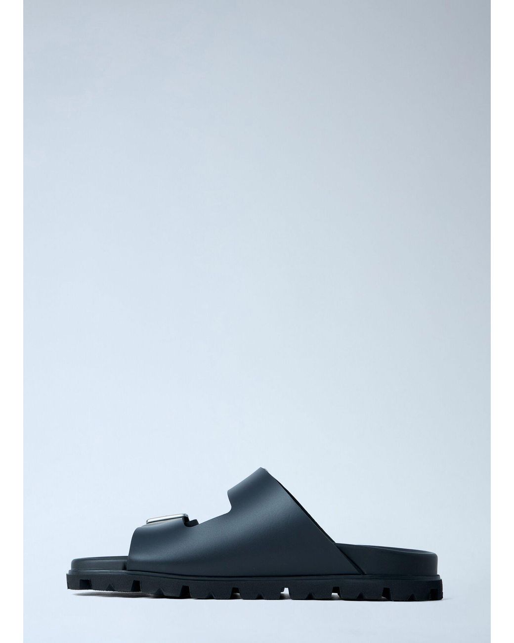 Prada Black Rubber Slides