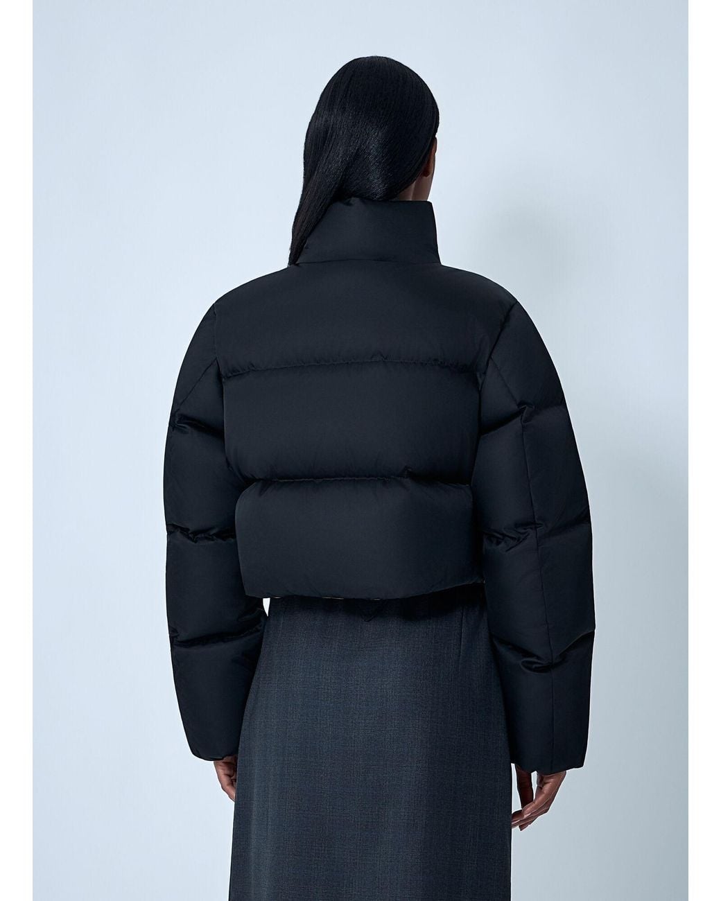 Prada Blue Short Re-Nylon Down Jacket