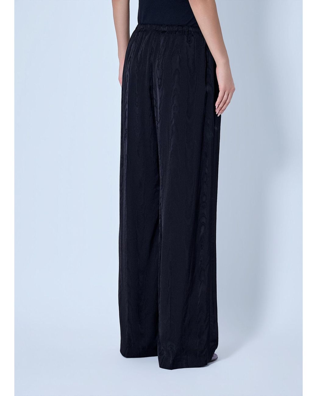 Dries Van Noten Blue Puvis Wide-leg Satin Pants
