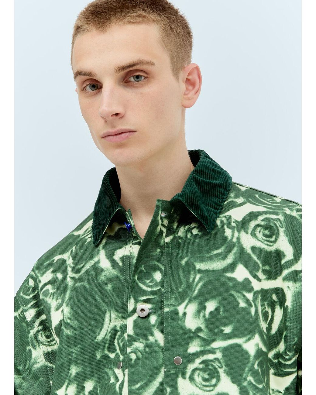 Burberry Rose Waxed Cotton Jacket in Green for Men Lyst