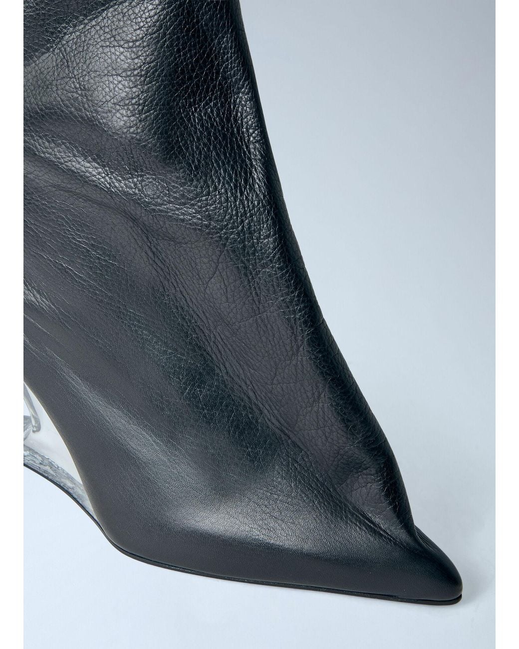 Rick Owens Blue Strutter Taco 8 Heeled Boots