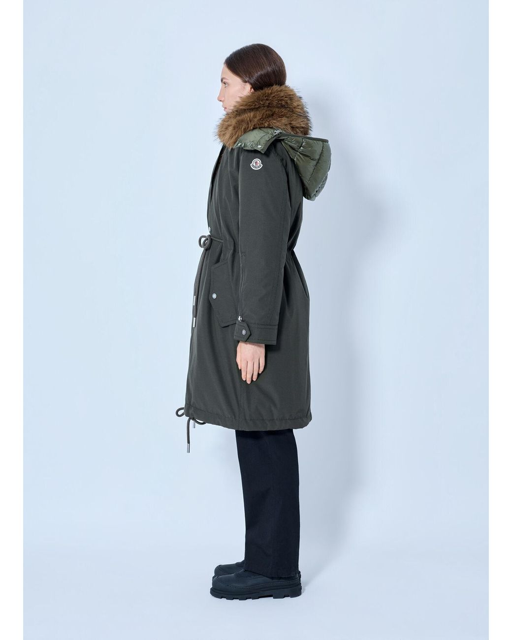 Moncler Blue Halicte Long Parka
