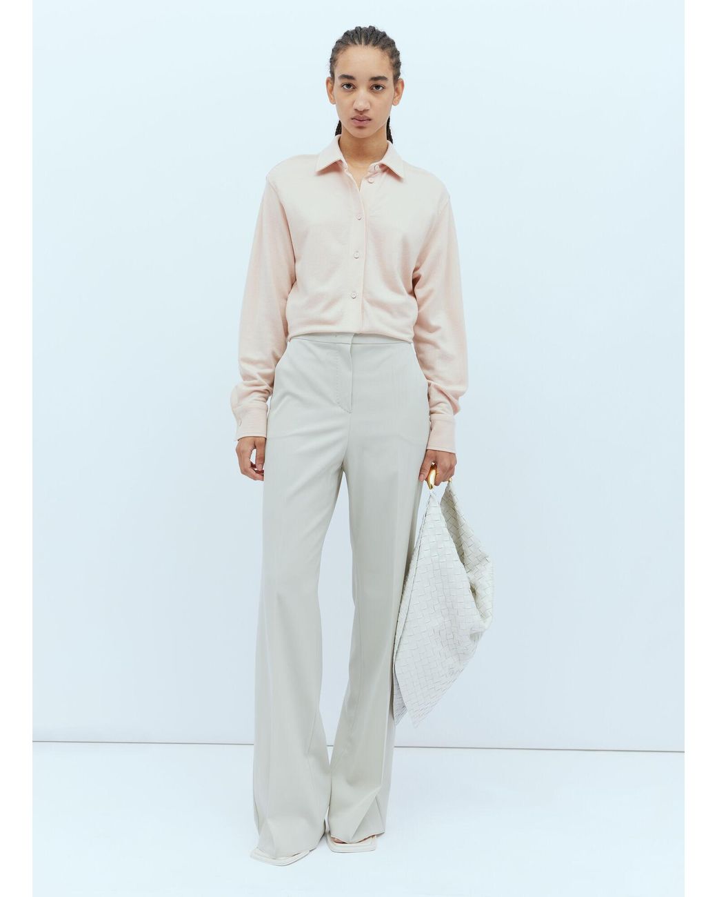Max Mara White Wool Shirt