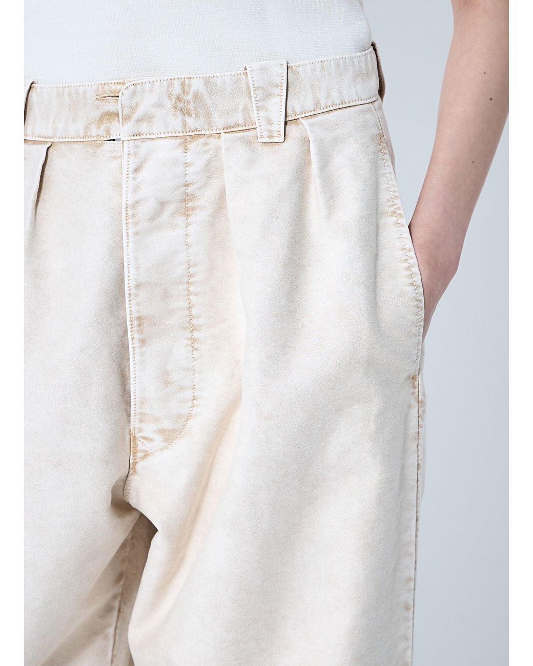 Maison Margiela White Wide Leg Pants