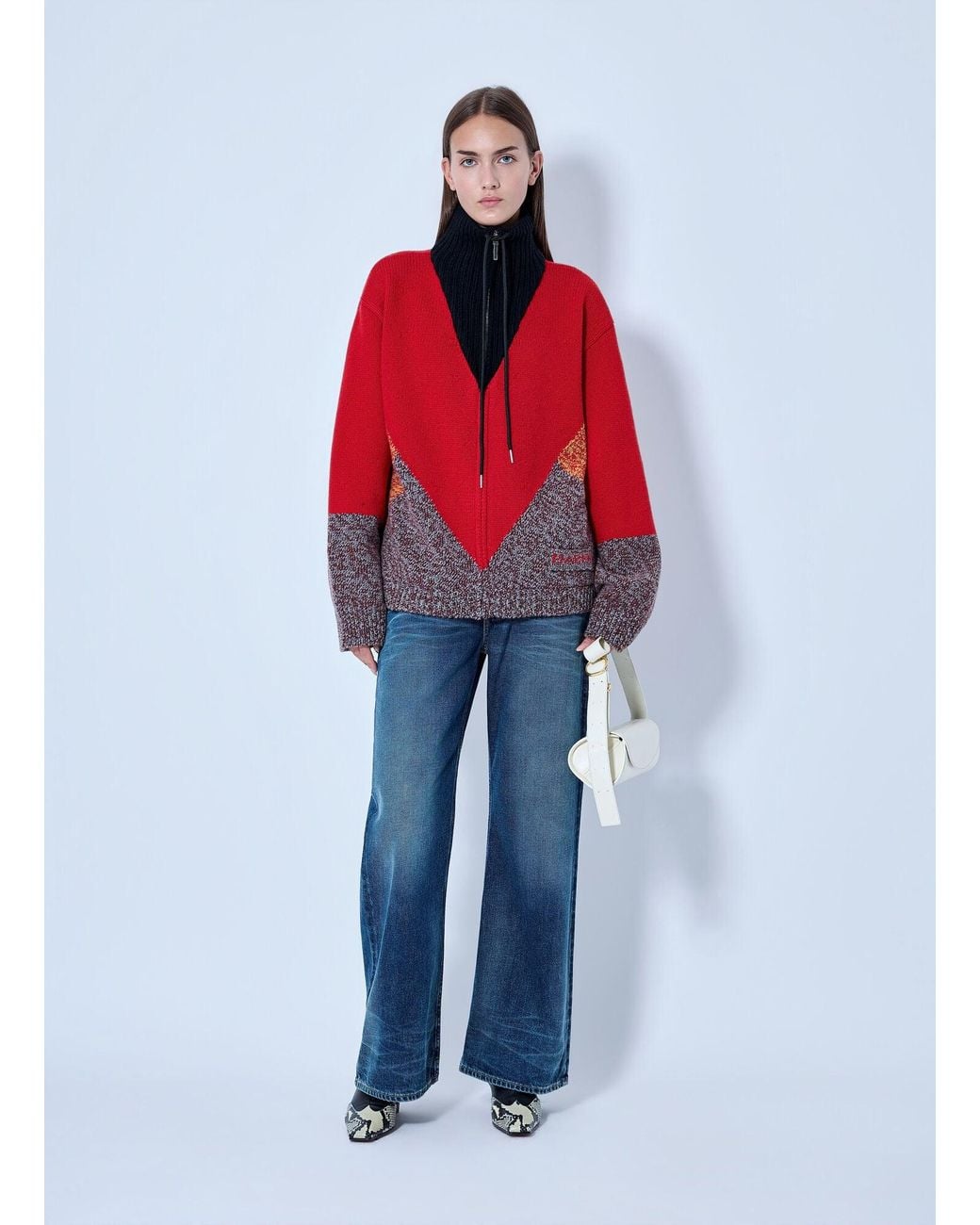 Marni Zippered Knit Sweater