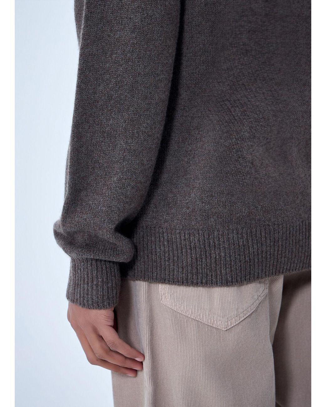 The Row Gray Leach Polo Sweater for men