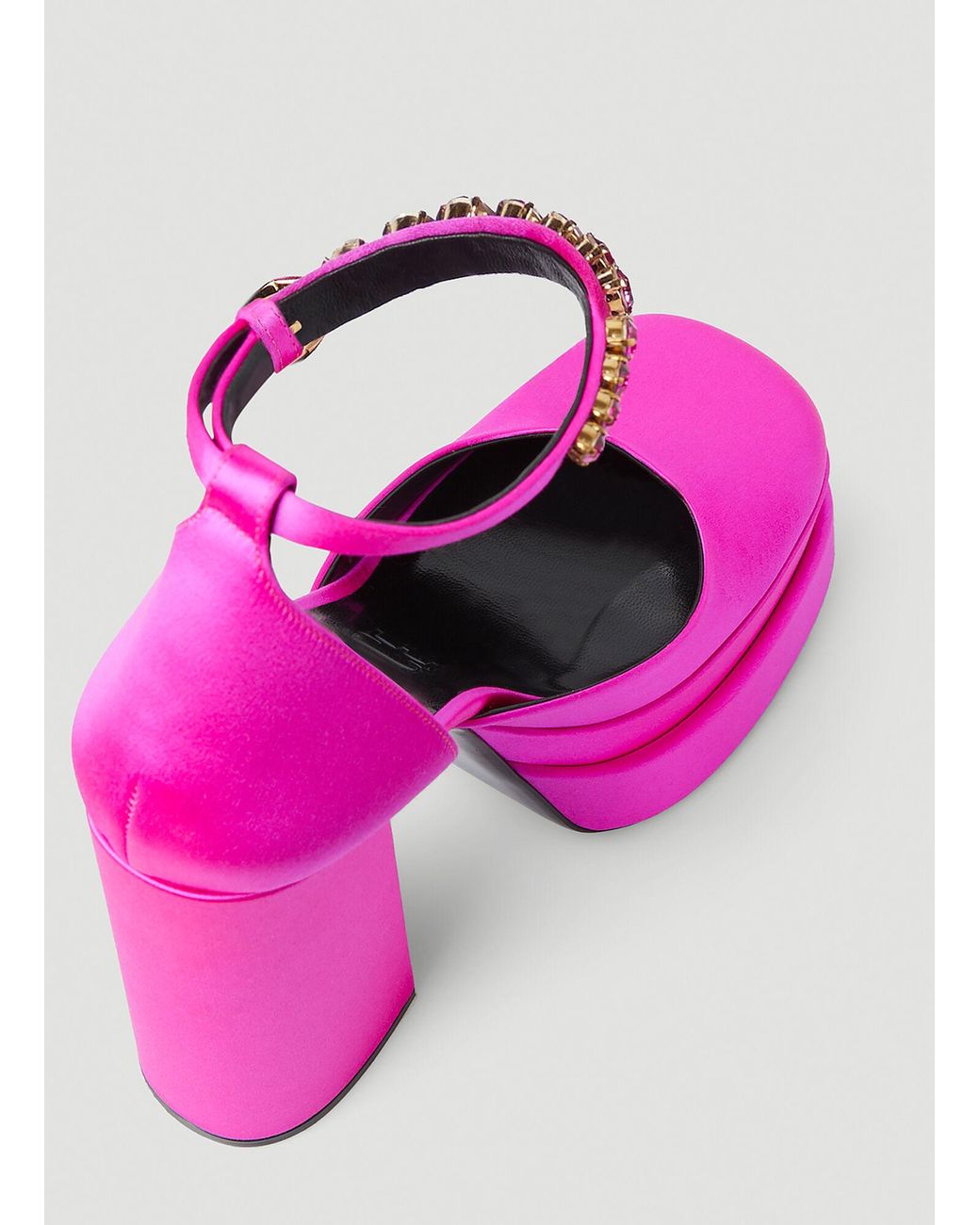 Versace Pink Medusa Aevitas Platform Heels