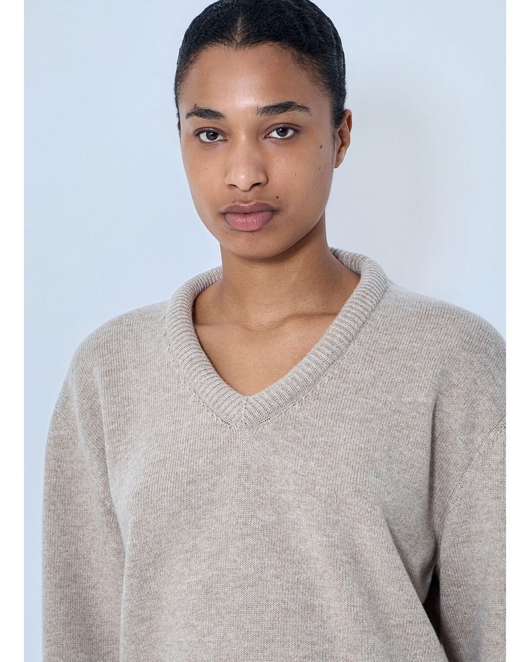 Acne Gray Open Back Wool Knit