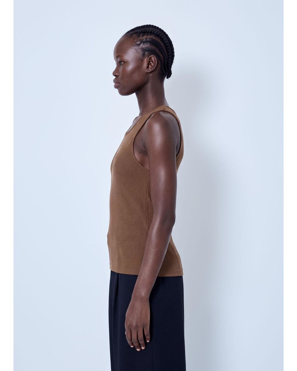 Saint Laurent Blue Cassandre Tank Top