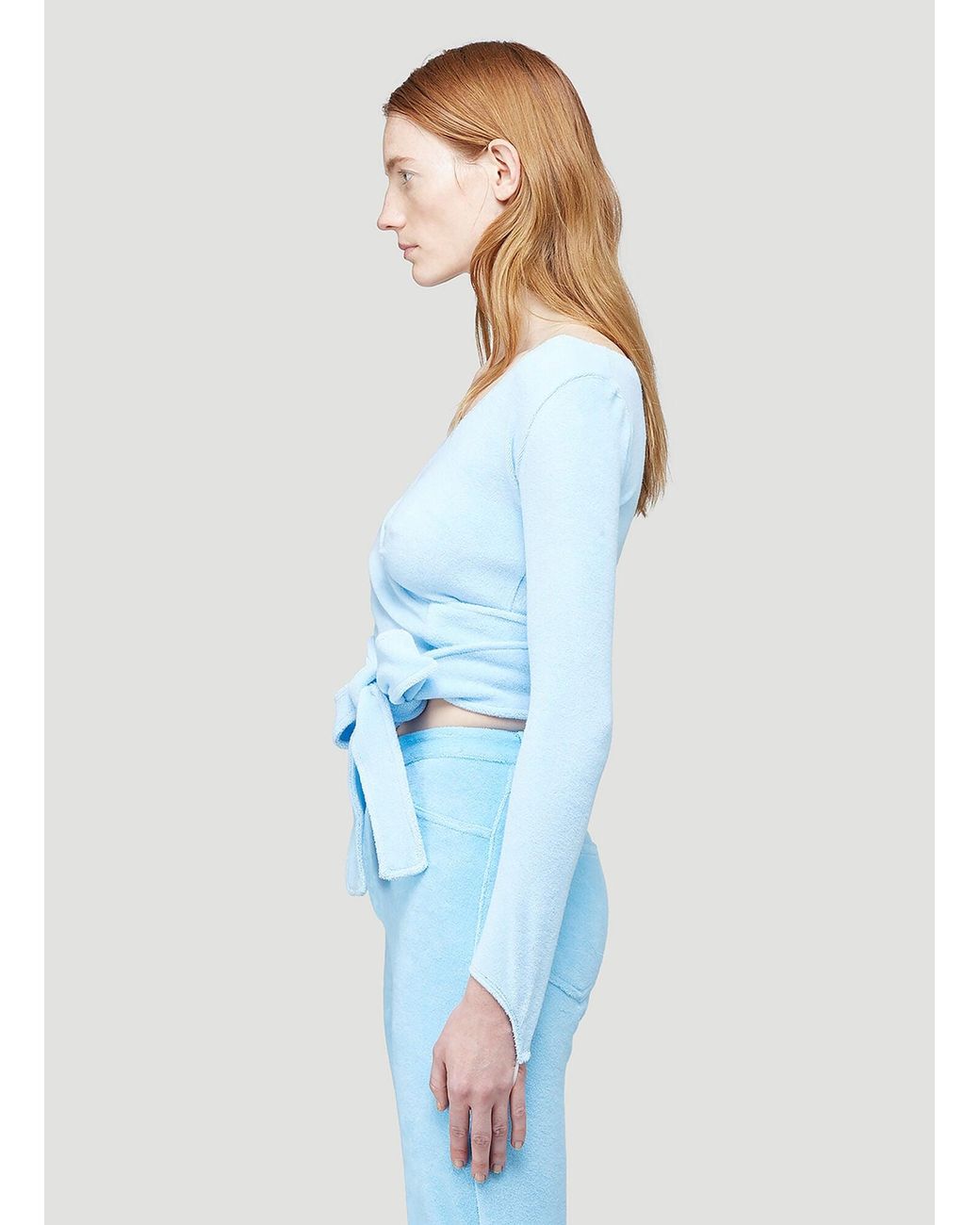 Maisie Wilen Blue Dramady Knitted Top