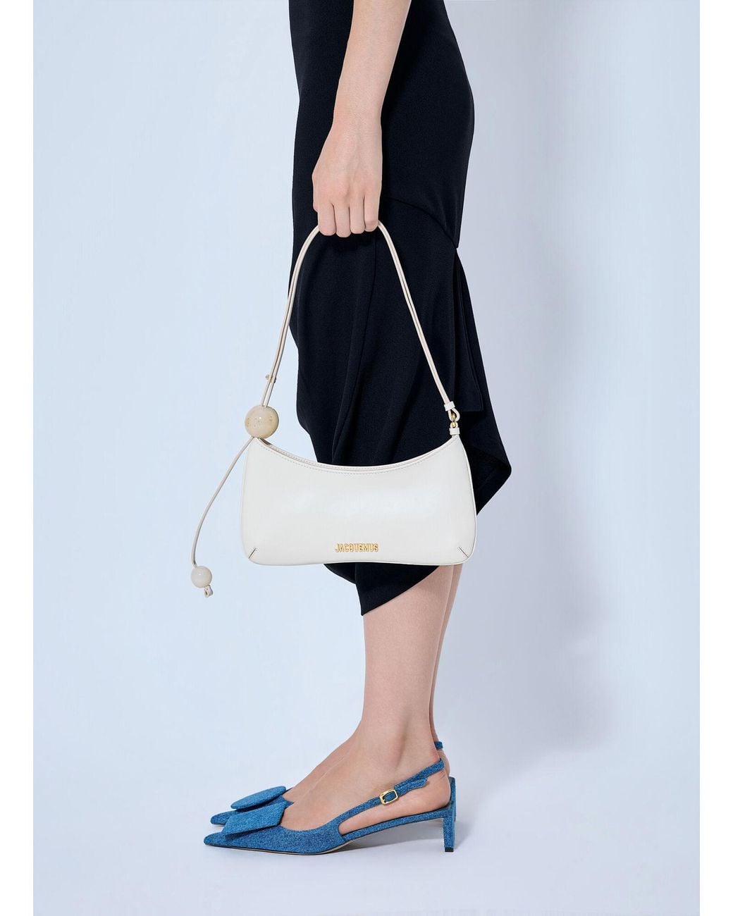 Jacquemus Blue Le Bisou Perle Shoulder Bag