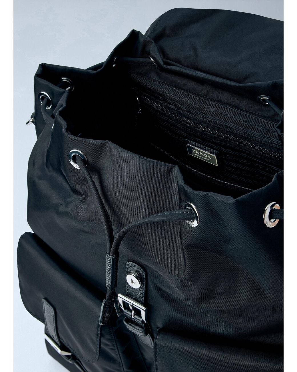 Prada Blue Re-Nylon Backpack for men